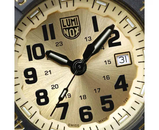 Чоловічий годинник Luminox Navy SEAL Gold Limited Edition XS.3505.GP.SET + ремешок, зображення 5