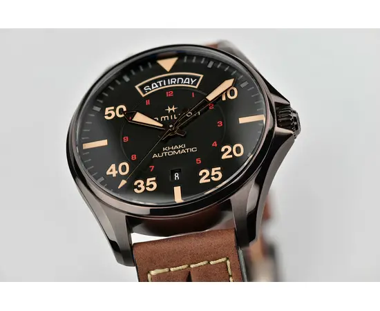 Чоловічий годинник Hamilton Khaki Aviation Day Date Auto H64605531, зображення 6