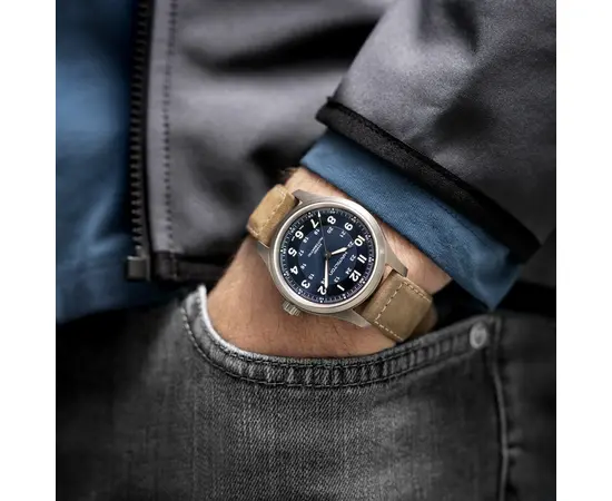 Чоловічий годинник Hamilton Khaki Field Titanium Auto H70545540, зображення 6