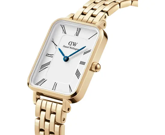 Часы Daniel Wellington Quadro Roman Numerals 5-link Gold DW00100688, фото 2