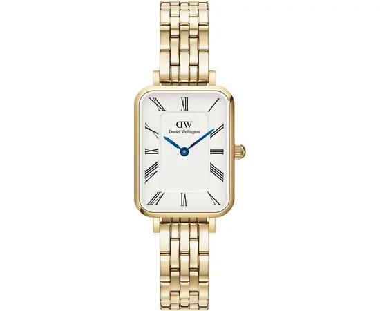 Часы Daniel Wellington Quadro Roman Numerals 5-link Gold DW00100688, фото 