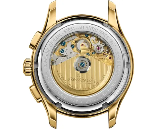 Чоловічий Годинник Atlantic Worldmaster Automatic Moonphase Chronograph 52851.45.25, зображення 2