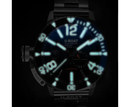 Чоловічий Годинник U-Boat Sommerso 46mm Ceramic Blue 9519/MT, зображення 6