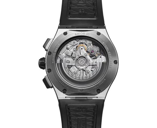 Чоловічий Годинник Maurice Lacroix AIKONIC Automatic Chronograph Skeleton AC8018-SSL20-030-4, зображення 7