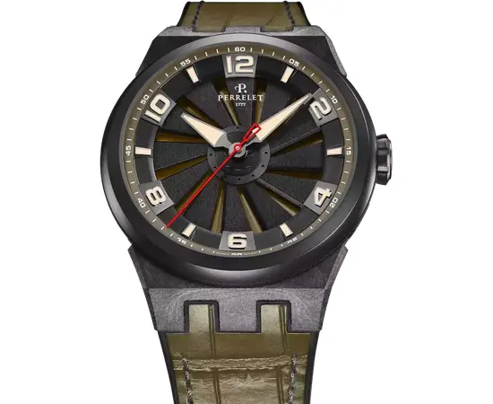 Чоловічий Годинник Perrelet Turbine Carbon Khaki A4065/8, зображення 2