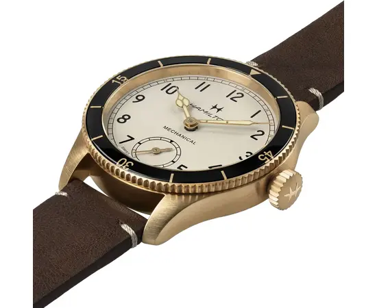 Мужские Часы Hamilton Khaki Aviation Pilot Pioneer Mechanical Bronze 43mm H76709510, фото 3