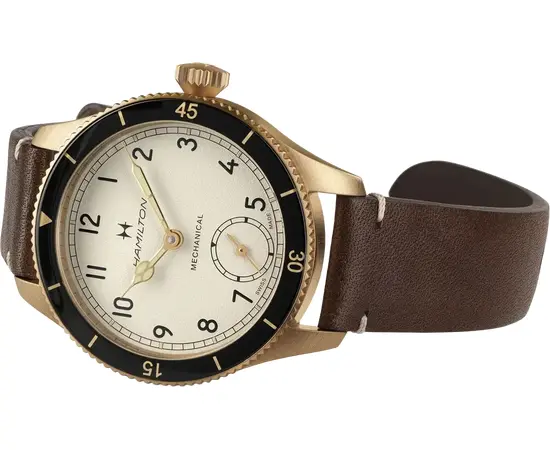 Мужские Часы Hamilton Khaki Aviation Pilot Pioneer Mechanical Bronze 43mm H76709510, фото 5
