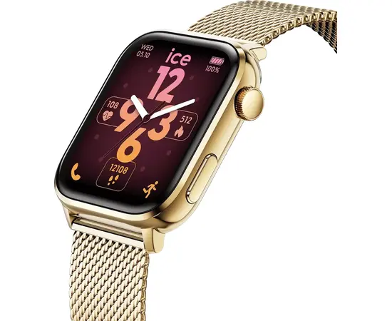 Женские Смарт-часы Ice-Watch ICE smart 3.0 rectangular 1.78 Gold Milanese 024656, фото 3