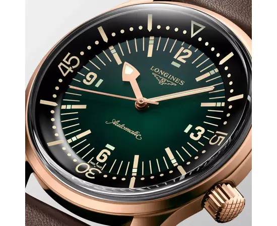 Чоловічий Годинник The Longines Legend Diver Watch L3.774.1.50.2 + ремешок, зображення 2