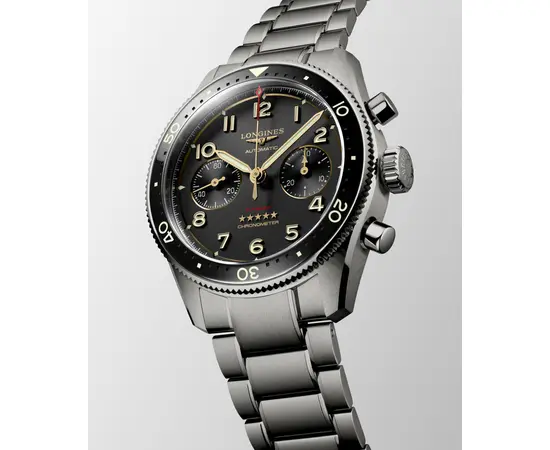 Чоловічий Годинник Longines Spirit Flyback Titanium L3.821.1.53.6, зображення 2