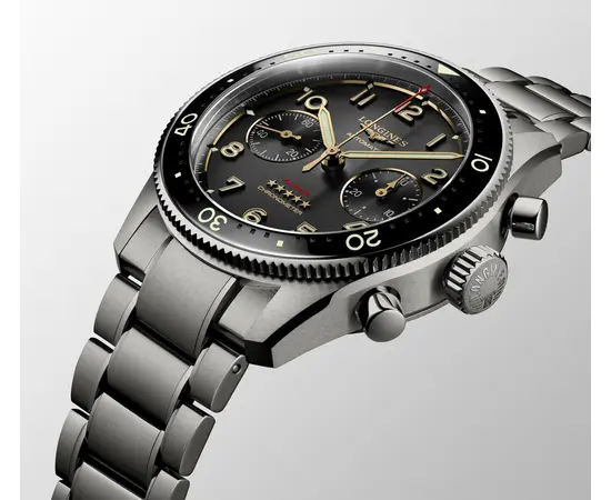Чоловічий Годинник Longines Spirit Flyback Titanium L3.821.1.53.6, зображення 3