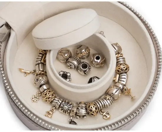 392321 Sophia Round Mini Travel Zip Case WOLF Mink, зображення 5