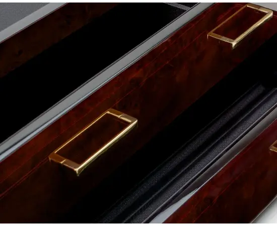 460310 Meridian 2 Drawer Valet Burl WOLF, зображення 5