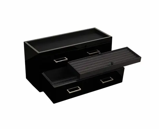 460370 Meridian 2 Drawer Valet Blk WOLF, зображення 4