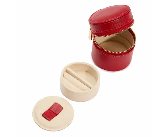 213972 Palermo Double Watch Roll With Jewelry Pouch - Red WOLF, зображення 9