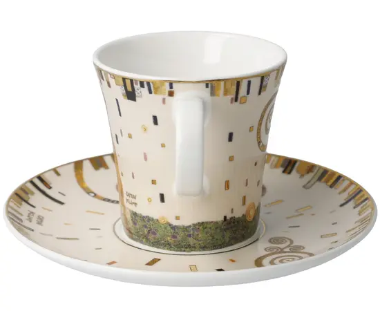 GOE-67014011 The Kiss - Coffee Cup with Saucer 8.5 cm Artis Orbis Gustav Klimt Goebel, фото 2