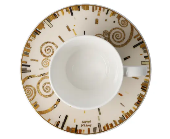 GOE-67014011 The Kiss - Coffee Cup with Saucer 8.5 cm Artis Orbis Gustav Klimt Goebel, фото 5