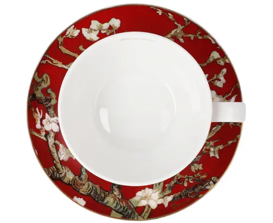 GOE-67061901 Tea-/cappuccino cup Vincent van Gogh - Almond tree red - Artis Orbis Goebel, фото 5