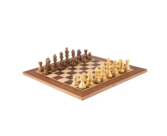 SW42B40K Manopoulos Wooden Chess set Walnut Chessboard 40cm with Staunton Chessmen, зображення 3