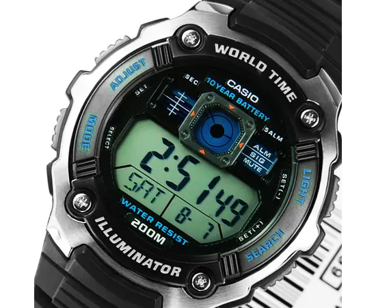 Чоловічий годинник Casio AE-2000WD-1AVEF, зображення 