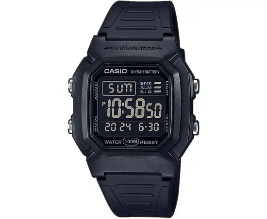 Чоловічий годинник Casio W-800H-1BVES, зображення 