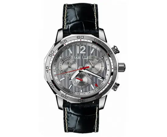 Мужские часы Cimier 6108-SS111 calf leather black, фото 