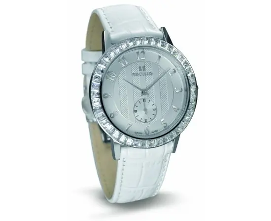 Жіночий годинник Seculus 1675.2.1069-white,-ss-cz-stones,-white-leather, зображення 
