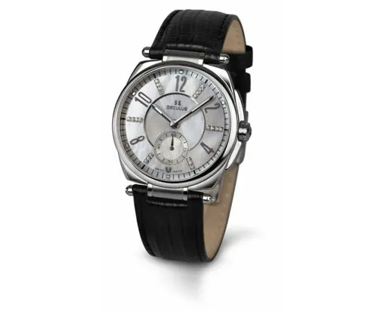 Жіночий годинник Seculus 1700.8.1069-white-mop-cz,-ss,-black-leather, зображення 