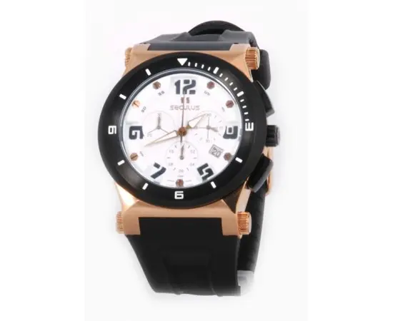 Мужские часы Seculus 4496.2.503 white, ss-rose ipb, silicon, фото 