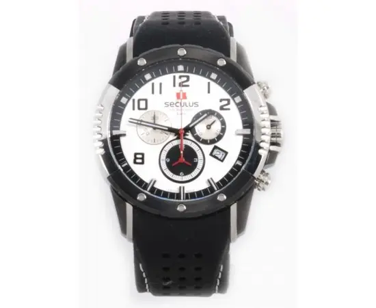 Мужские часы Seculus 4497.2.503 white-black, ss-ibp, silicon, фото 