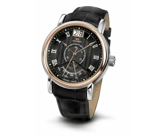 Мужские часы Seculus 4506.3.7003 black, ss-r, black leather, фото 