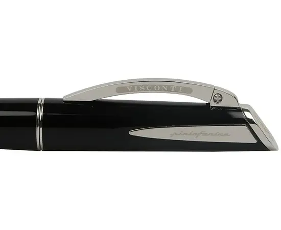 764ST02A59F Pininfarina F.Pen Regular Black Tub. F Пір'яна ручка Visconti, зображення 4