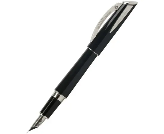 764ST02A59F Pininfarina F.Pen Regular Black Tub. F Пір'яна ручка Visconti, зображення 