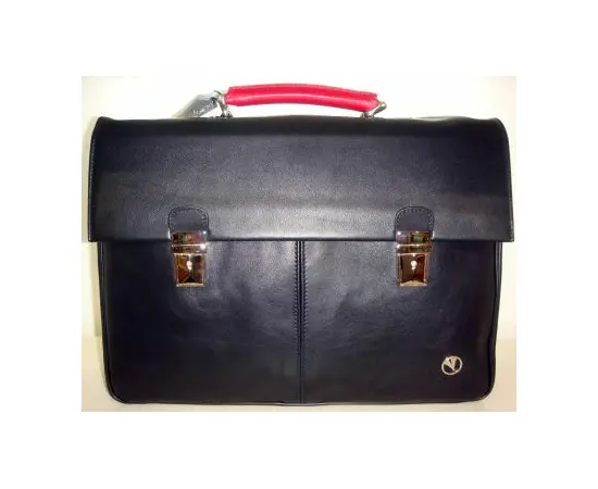 M11.B02 Bag leather whit 2 zip   Портфель Marlen, фото 