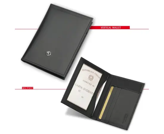 Marlen M12.P1017 Vertical wallet. Black, зображення 