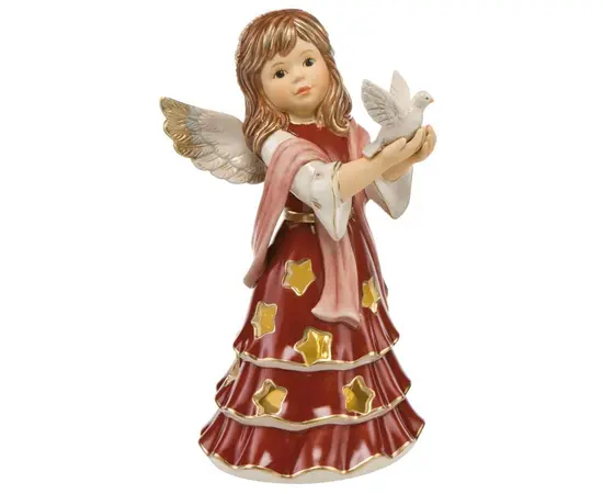 GOE-41605291 Angel of Peace bordeaux - Christmas Heavenly Messengers Goebel, зображення 