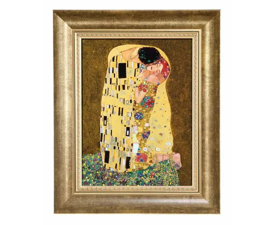 GOE-66534461 The Kiss - Picture 34 cm Artis Orbis Gustav Klimt Goebel, зображення 