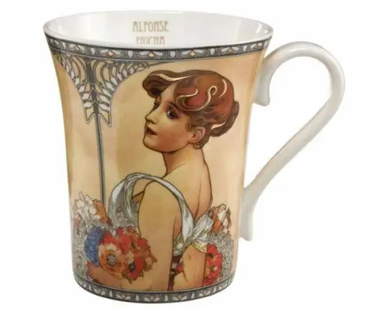 GOE-67011111 Summer 1900 - Mug Artis Orbis Alphonse Mucha Goebel, фото 