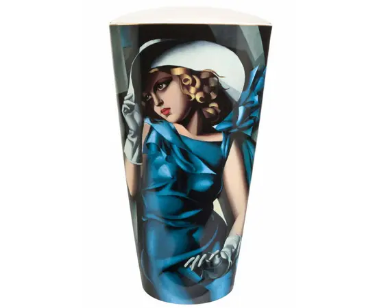 GOE-67070031 Artis Orbis Tamara de Lempicka Vase Woman with Gloves Goebel, зображення 