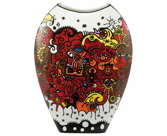 GOE-67080281 Pop Art Billy the Artist Vase Celebration Sunrise Goebel, зображення 