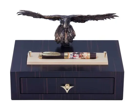 757ST01PDA55DTF The Falconer FP 23KT F Пір'яна ручка Visconti, зображення 2