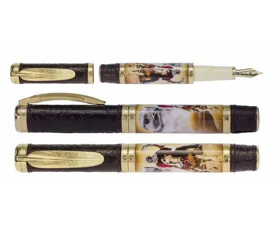 757ST01PDA55DTF The Falconer FP 23KT F Пір'яна ручка Visconti, зображення 3