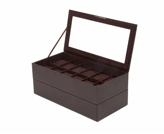 319706 Stackable Watch Tray Set 2 x 12 pcs WOLF Brown, фото 4