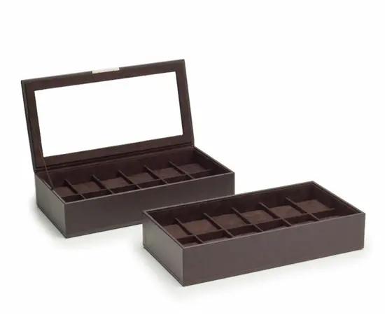 319706 Stackable Watch Tray Set 2 x 12 pcs WOLF Brown, фото 3