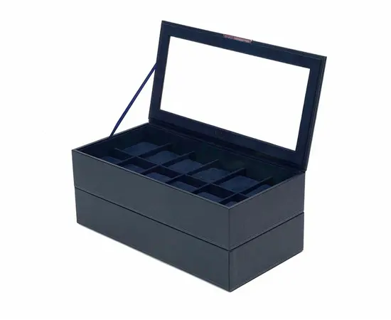 319717 Stackable Watch Tray Set 2 x 12 pcs WOLF Navy, фото 2