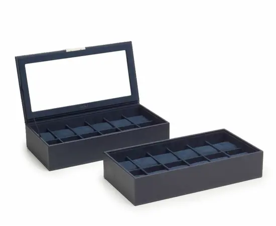 319717 Stackable Watch Tray Set 2 x 12 pcs WOLF Navy, фото 4