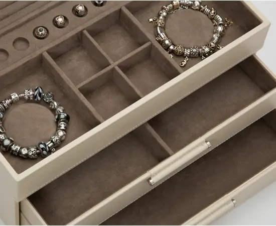 392053 Sophia Jewelry Box with Drawers WOLF Ivory, фото 2