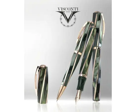 26806 Divina Elegance Green Medium Roller Ручка Роллер Visconti, фото 3