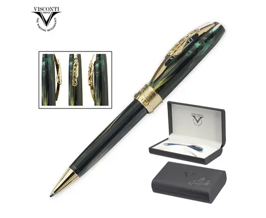 66606 Salvador Dali Green BP Шариковая Ручка Visconti, фото 