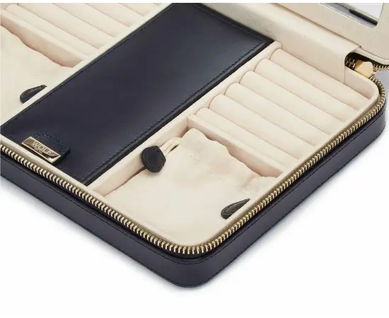 766117 Maria Large Zip Jewelry Case - Navy WOLF, зображення 2